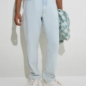 Denim Light Blue Relaxed Fit Jeans for Men