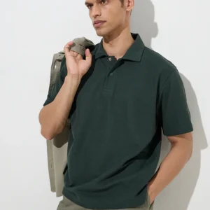 Classic Dark Green Mens Polo Tshirt