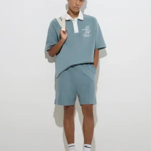 New School Gray Mens Polo Shirt