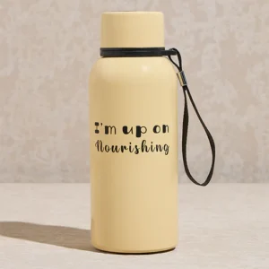Home Off -White Text Design Bottle - 500 ml