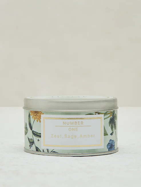 Home Green Fleur Tin Candle - Image 3