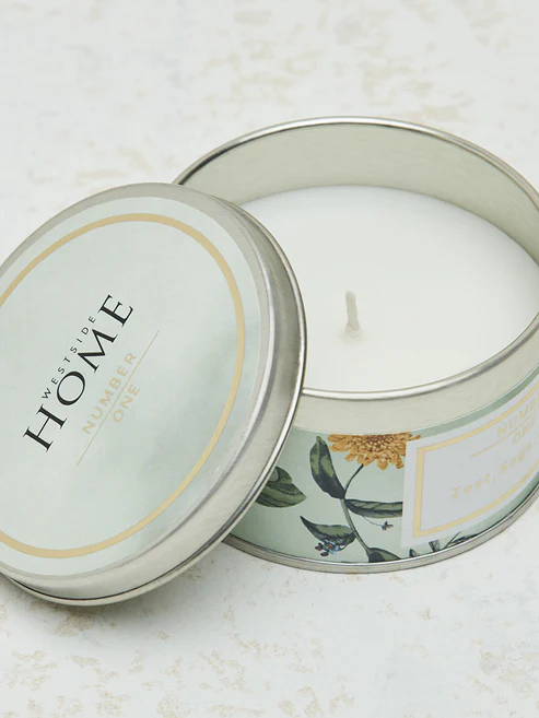 Home Green Fleur Tin Candle - Image 2