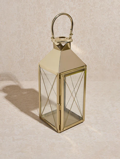 Home Gold House Lantern - Small - Image 2