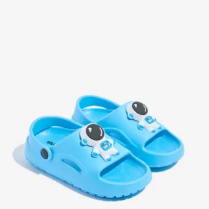 Yellow Blue Applique-Detailed Clogs