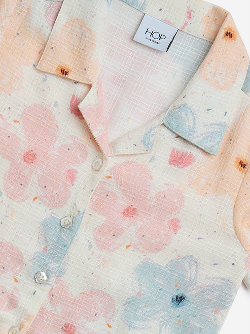 Kids Pink Floral Jacket - Image 3