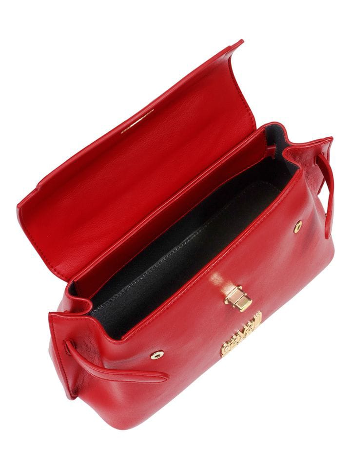 Cavalli Class Red Leather Satchel - Image 3