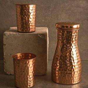 Classic Copper Bottle – Handcrafted Matte Finish