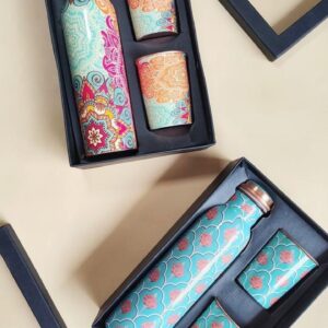 Artisan Style Copper Bottle Set